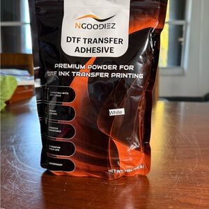 NGOODIEZ DTF Transfer Adhesive Powder - White - 500g/1.1 lbs.
